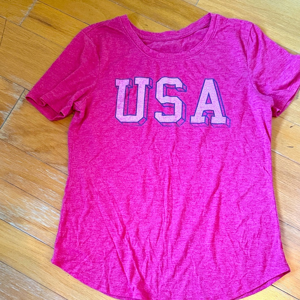 Pink USA Graphic Women's Top